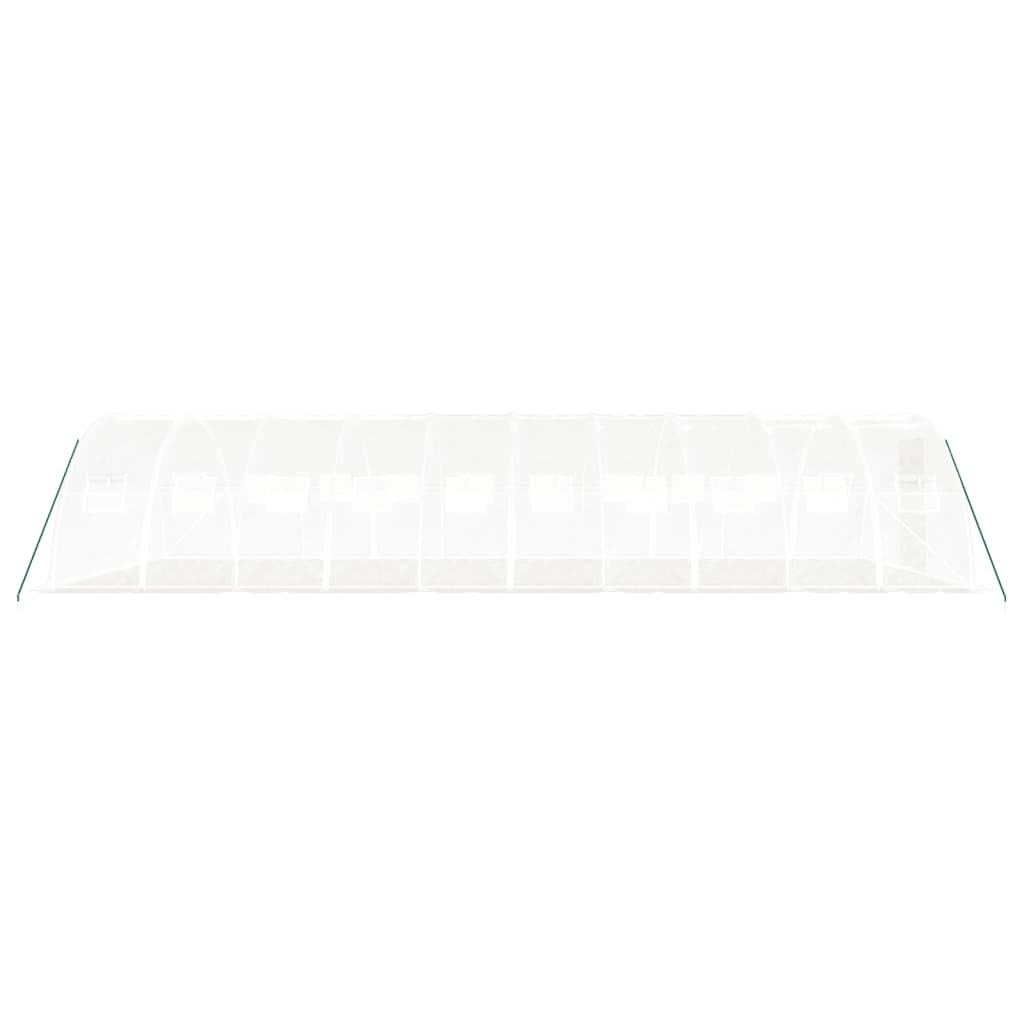 Greenhouse with Steel Frame White 40 m? 10x4x2 m