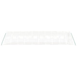 Greenhouse with Steel Frame White 40 m² 10x4x2 m - 45-Degree Angle