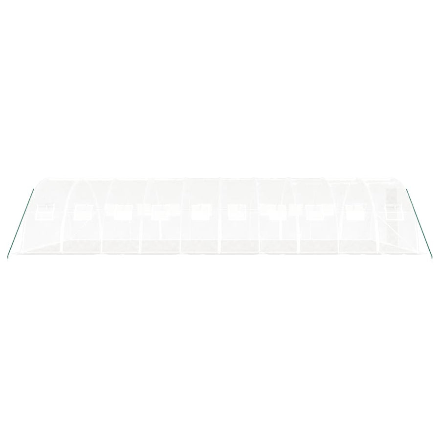 Greenhouse with Steel Frame White 40 m? 10x4x2 m
