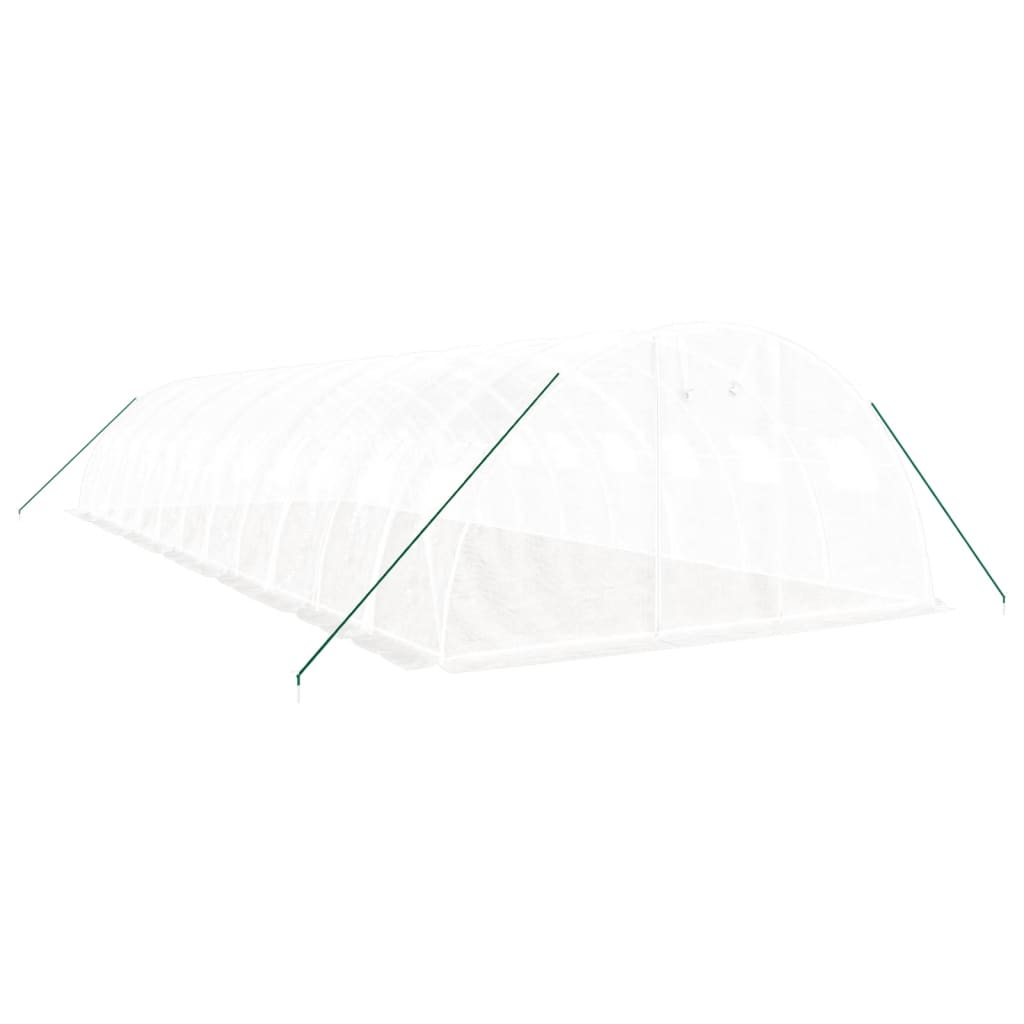 Greenhouse with Steel Frame White 48 m? 12x4x2 m