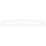 Greenhouse with Steel Frame White 48 m² 12x4x2 m - 45-Degree Angle