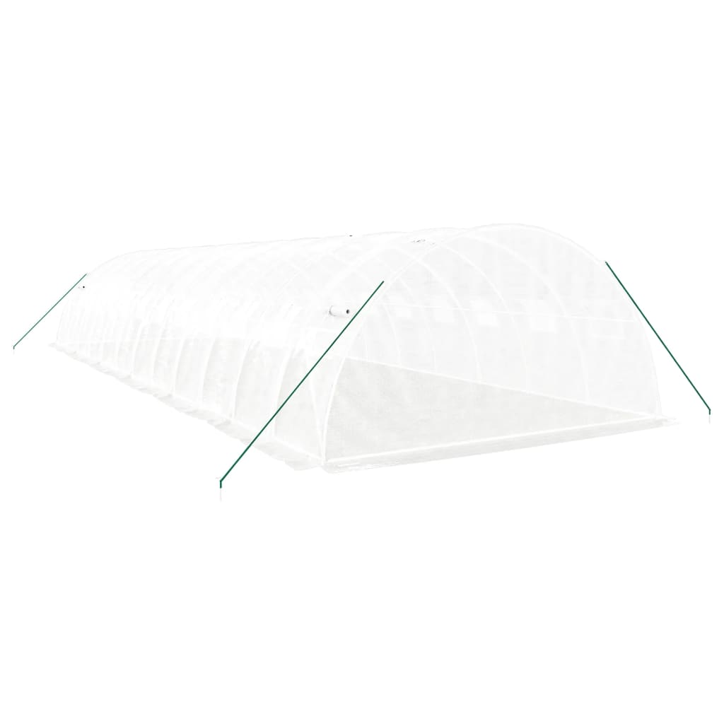 Greenhouse with Steel Frame White 48 m? 12x4x2 m