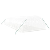 Greenhouse with Steel Frame White 48 m² 12x4x2 m - Rear View