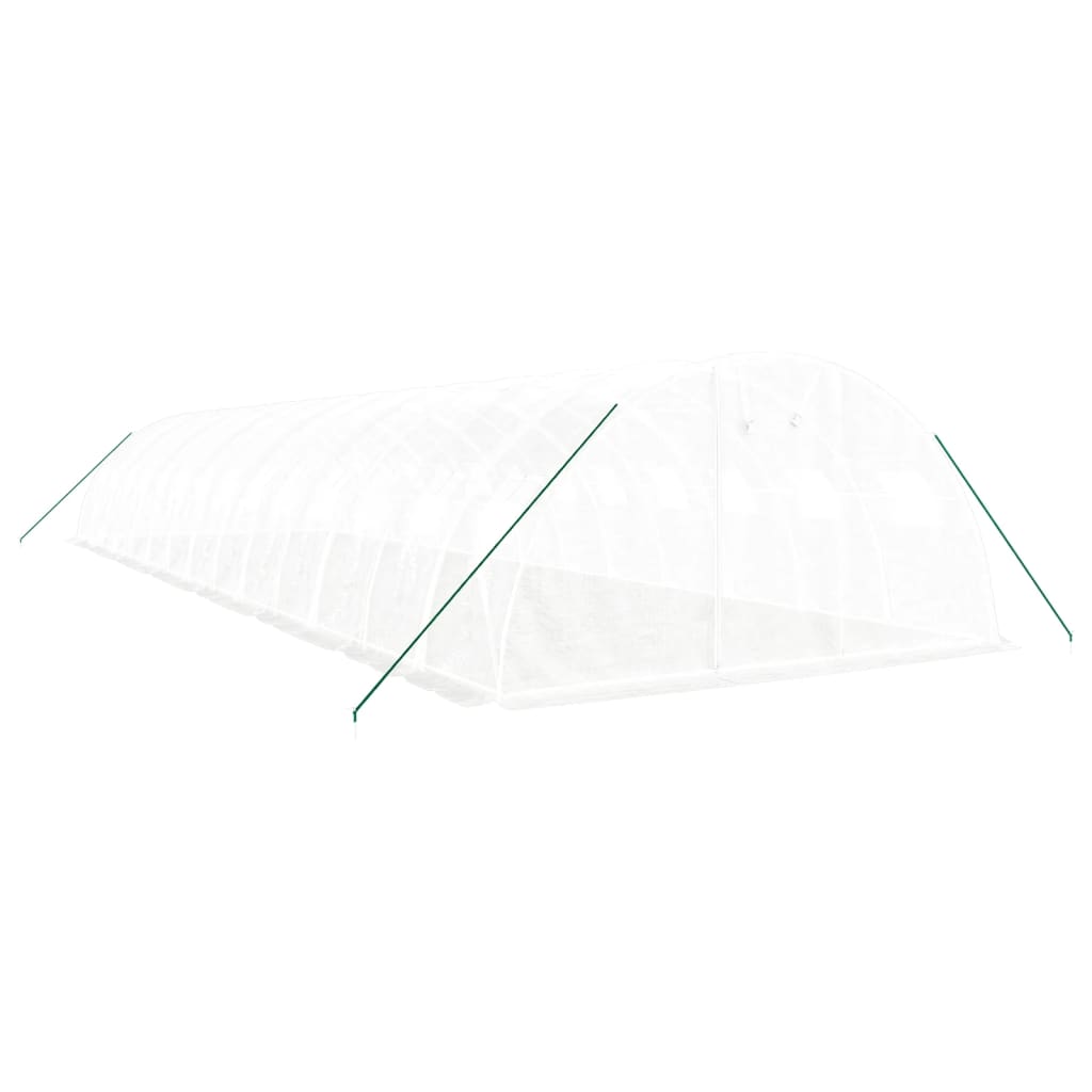 Greenhouse with Steel Frame White 56 m? 14x4x2 m