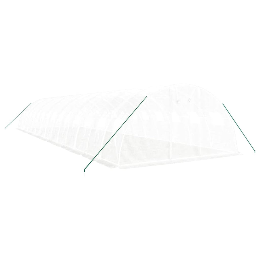 Greenhouse with Steel Frame White 56 m? 14x4x2 m