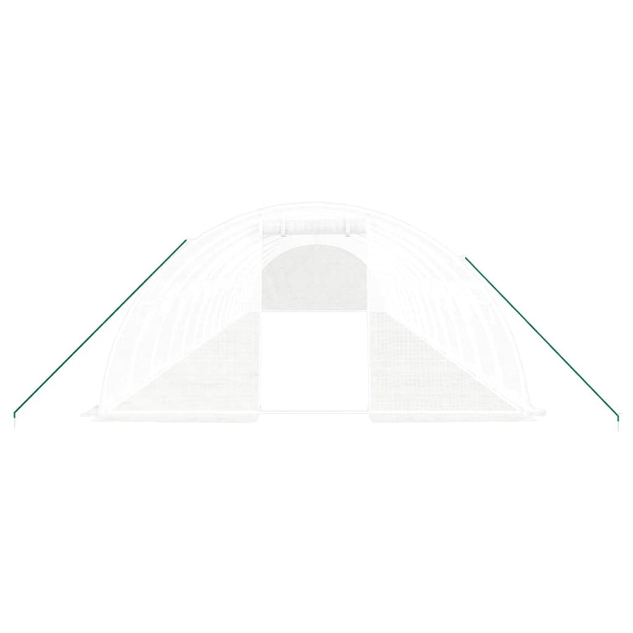 Greenhouse with Steel Frame White 56 m? 14x4x2 m