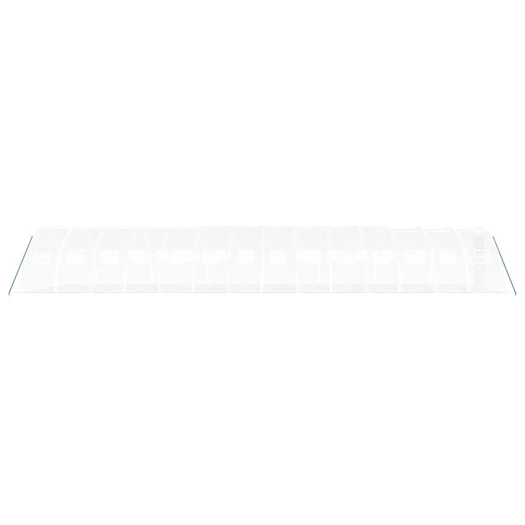 Greenhouse with Steel Frame White 56 m? 14x4x2 m