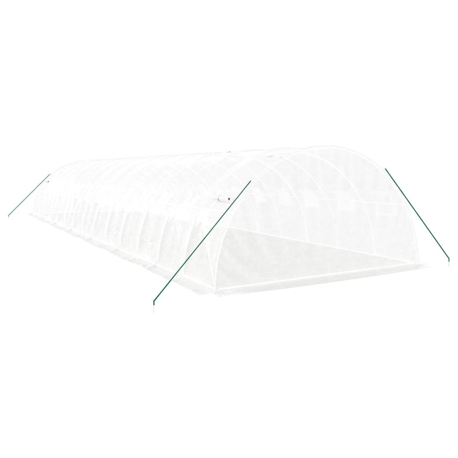 Greenhouse with Steel Frame White 56 m? 14x4x2 m