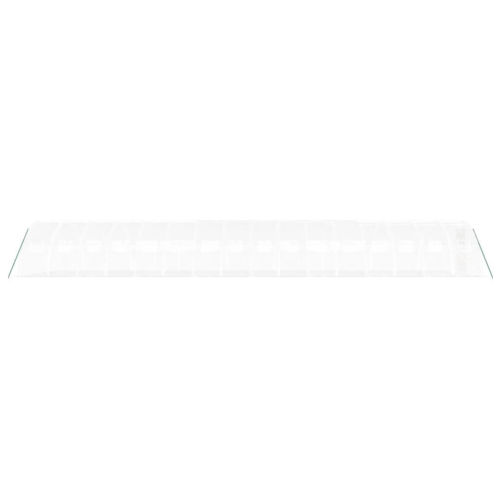 Greenhouse with Steel Frame White 64 m? 16x4x2 m