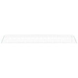 Greenhouse with Steel Frame White 64 m² 16x4x2 m - 45-Degree Angle