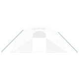Greenhouse with Steel Frame White 72 m? 18x4x2 m - Top-Down View