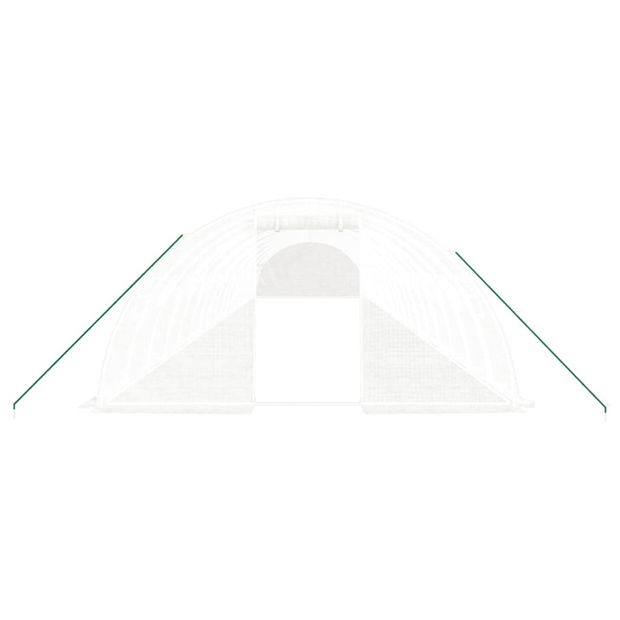 Greenhouse with Steel Frame White 72 m? 18x4x2 m