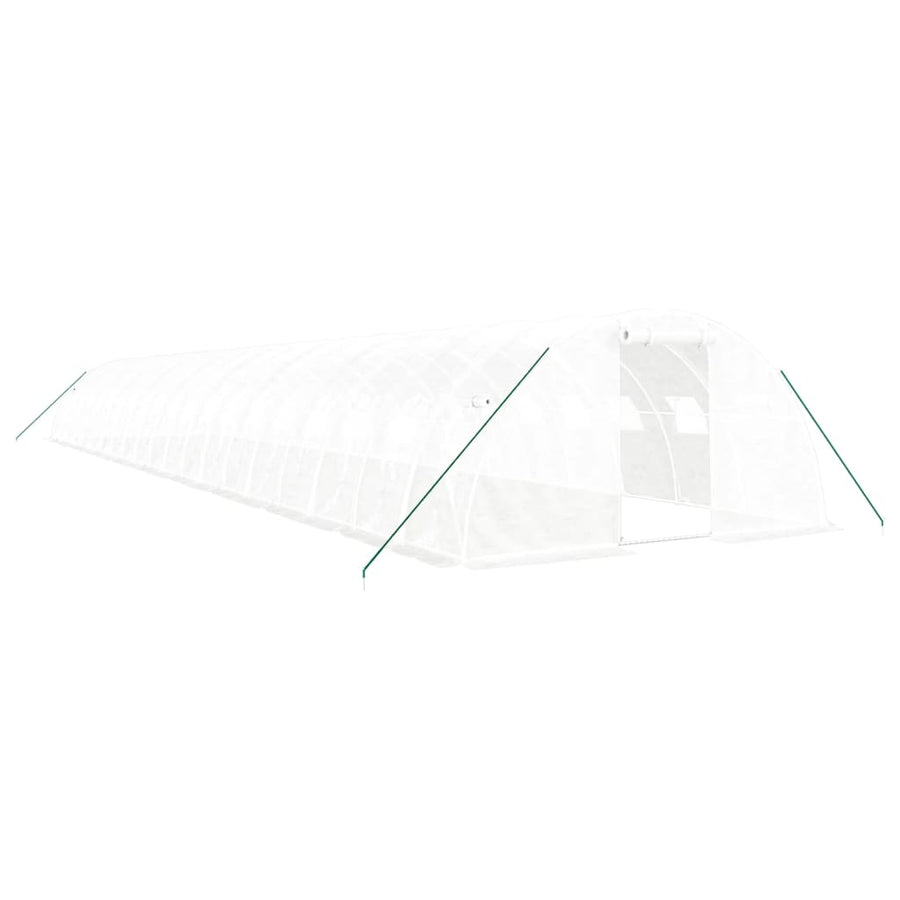 Greenhouse with Steel Frame White 80 m? 20x4x2 m