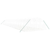 Greenhouse with Steel Frame White 80 m? 20x4x2 m - Side View