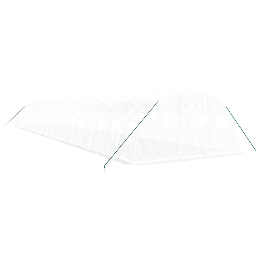 Greenhouse with Steel Frame White 80 m? 20x4x2 m