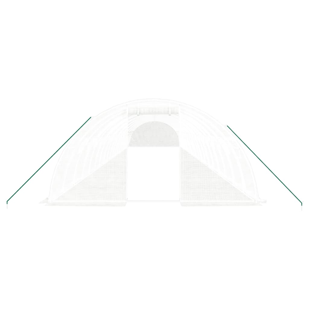 Greenhouse with Steel Frame White 80 m? 20x4x2 m
