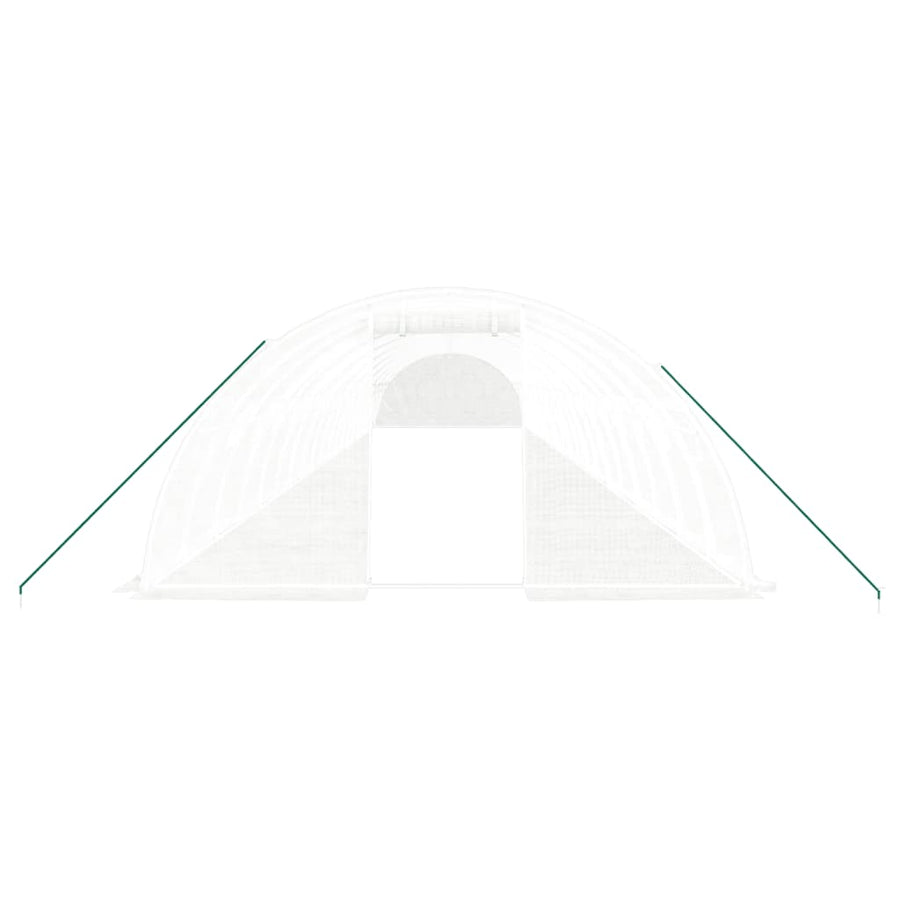 Greenhouse with Steel Frame White 80 m? 20x4x2 m
