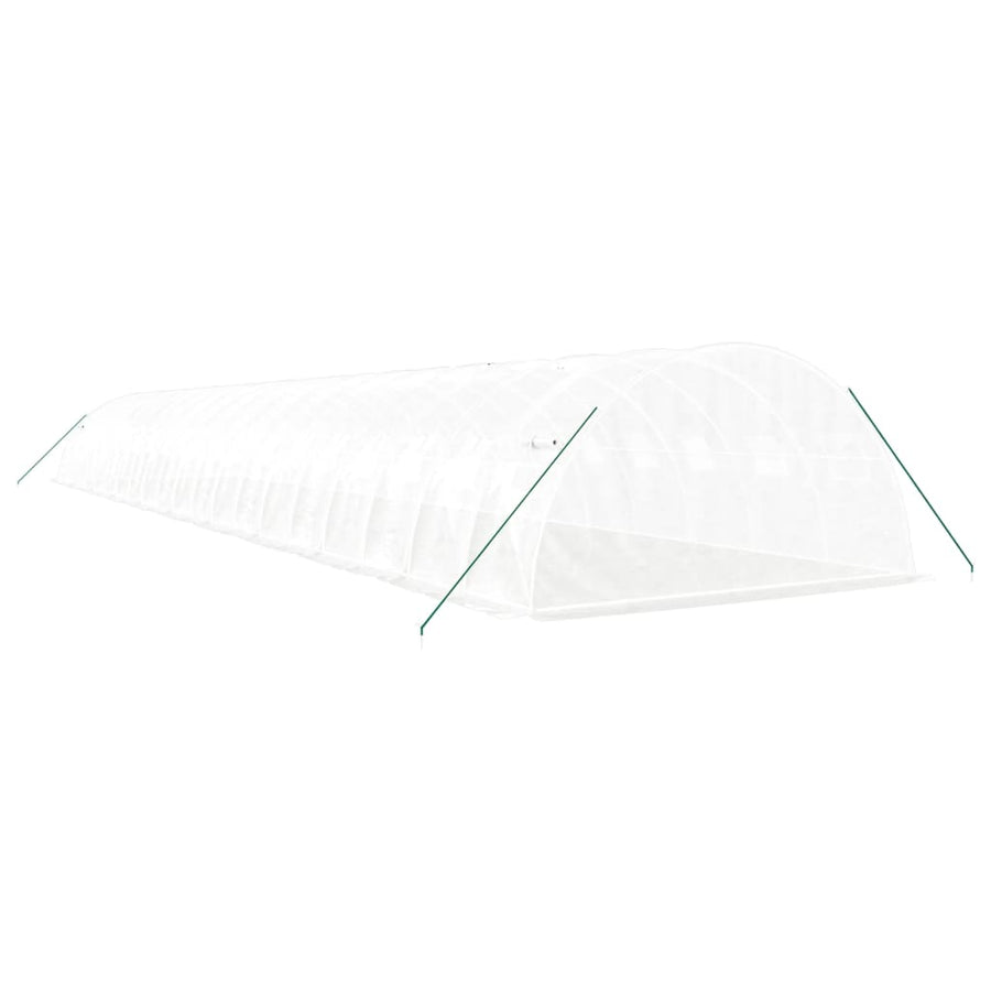Greenhouse with Steel Frame White 80 m? 20x4x2 m