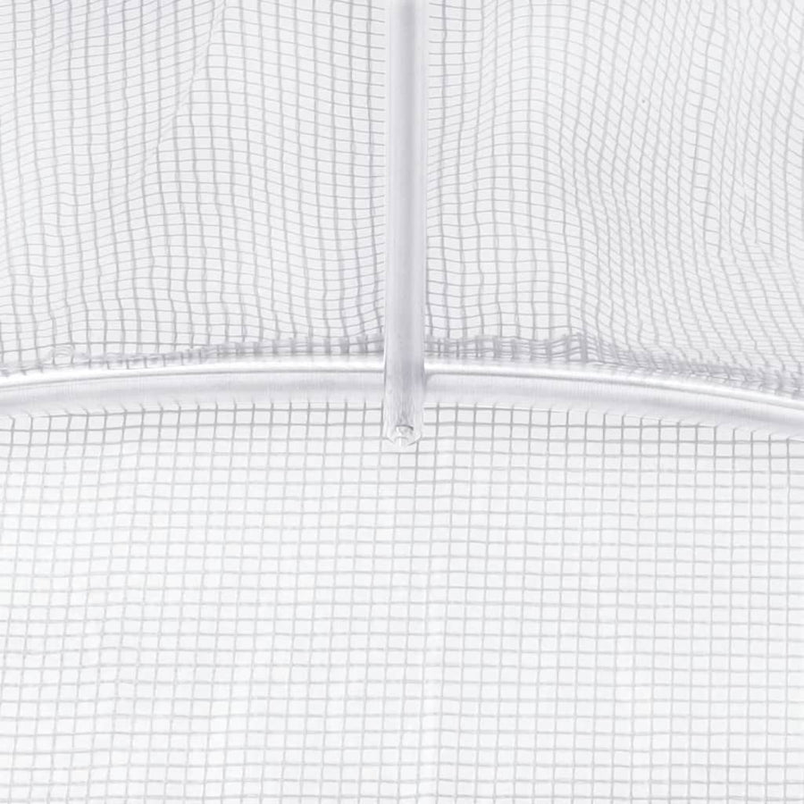 Greenhouse with Steel Frame White 80 m? 20x4x2 m