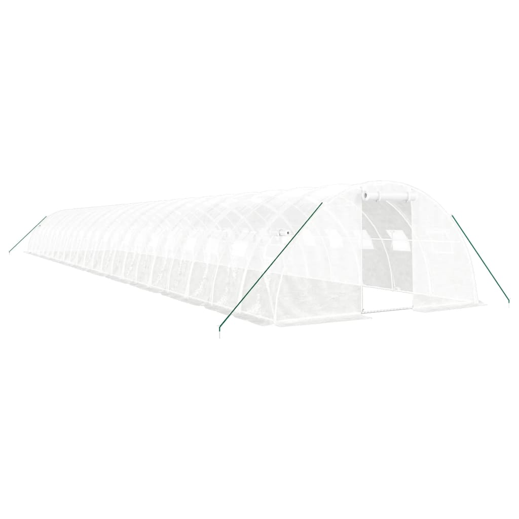 Greenhouse with Steel Frame White 88 m? 22x4x2 m