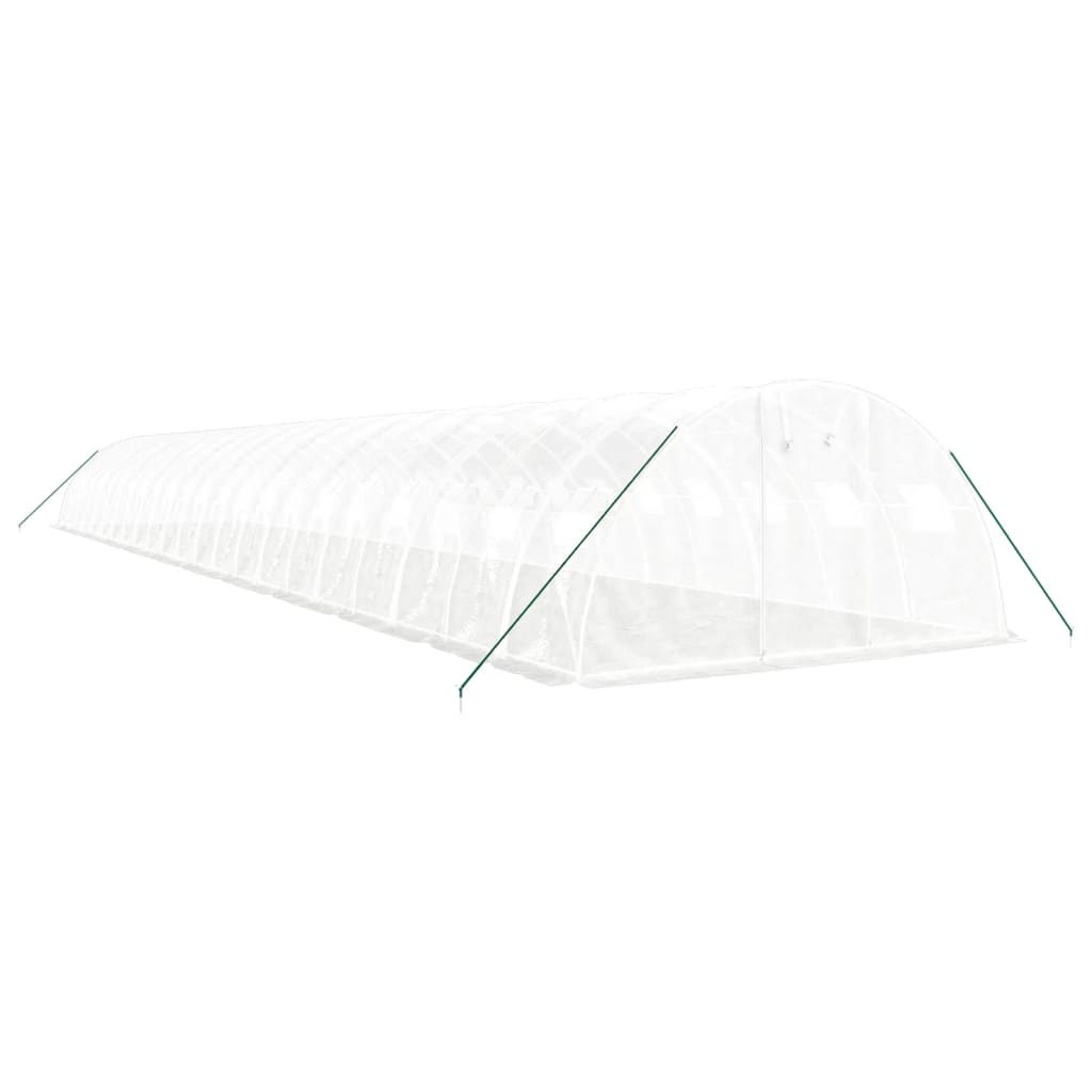 Greenhouse with Steel Frame White 88 m? 22x4x2 m