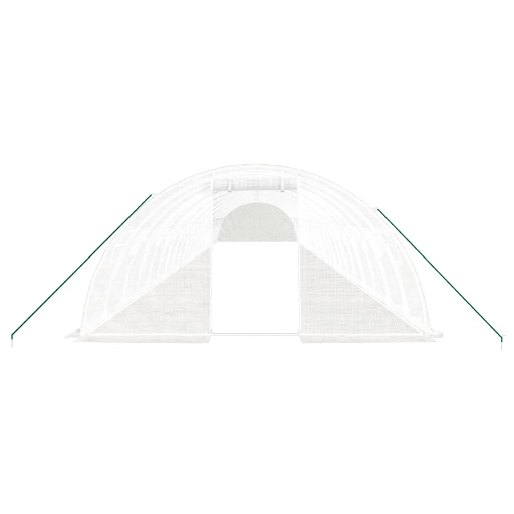 Greenhouse with Steel Frame White 88 m? 22x4x2 m