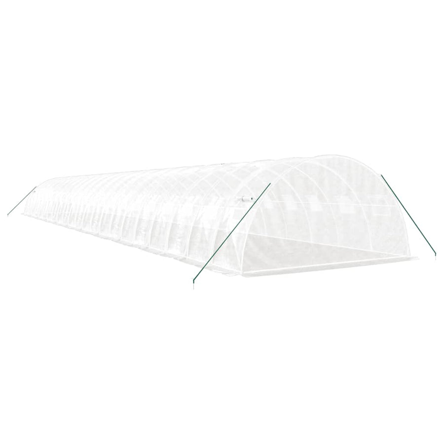 Greenhouse with Steel Frame White 88 m? 22x4x2 m