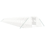Greenhouse with Steel Frame White 96 m² 24x4x2 m