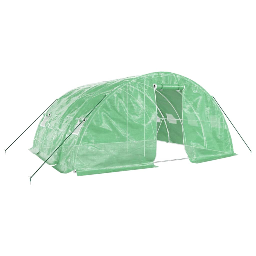 Greenhouse with Steel Frame Green 20 m? 5x4x2.3 m