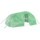 Greenhouse with Steel Frame Green 20 m² 5x4x2.3 m - Front View