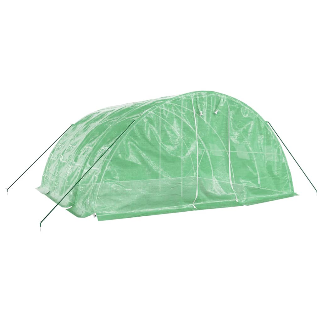 Greenhouse with Steel Frame Green 20 m? 5x4x2.3 m