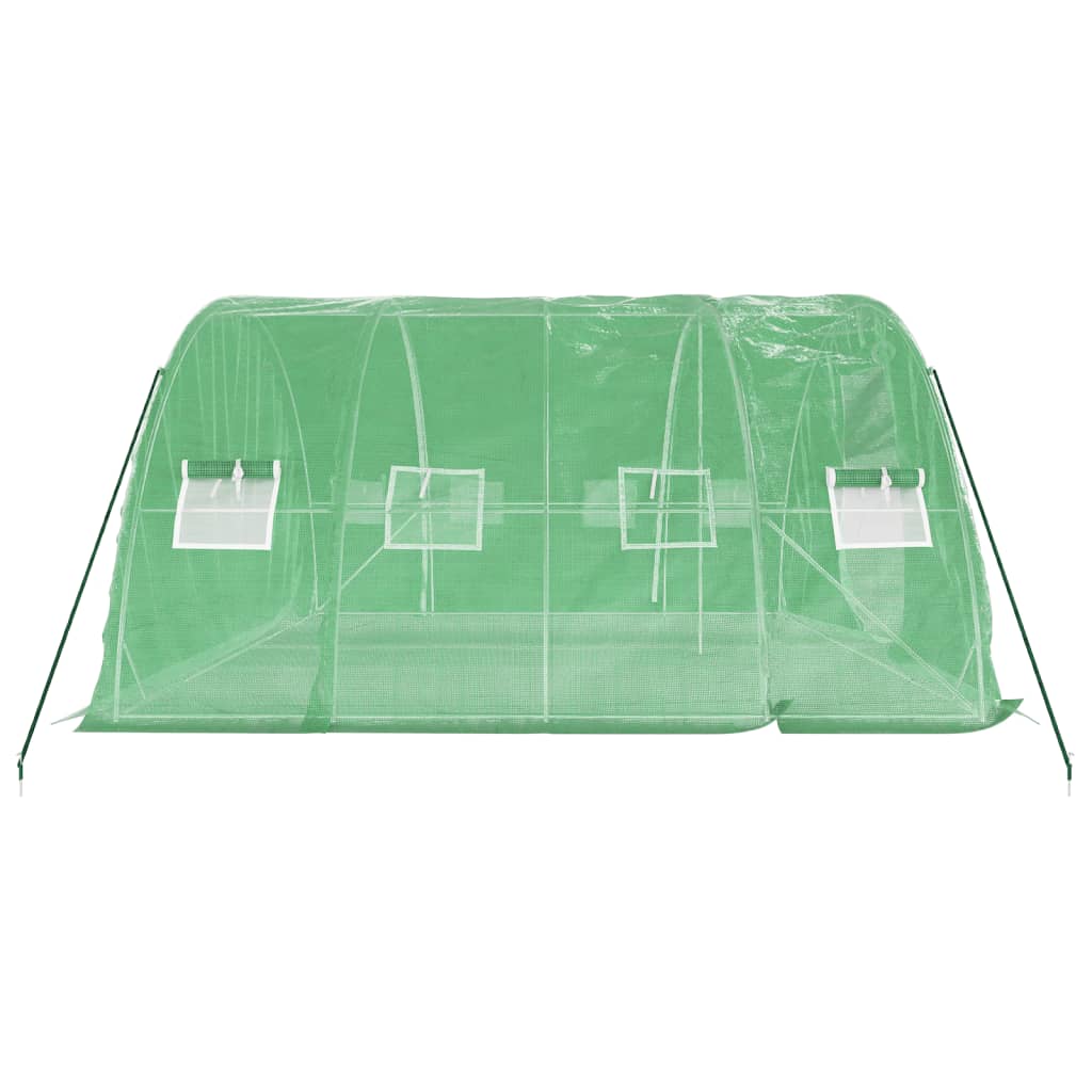 Greenhouse with Steel Frame Green 20 m? 5x4x2.3 m