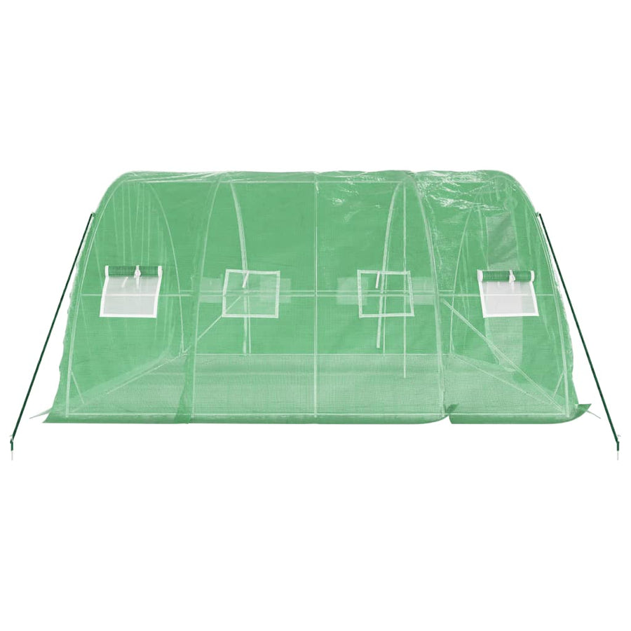 Greenhouse with Steel Frame Green 20 m? 5x4x2.3 m