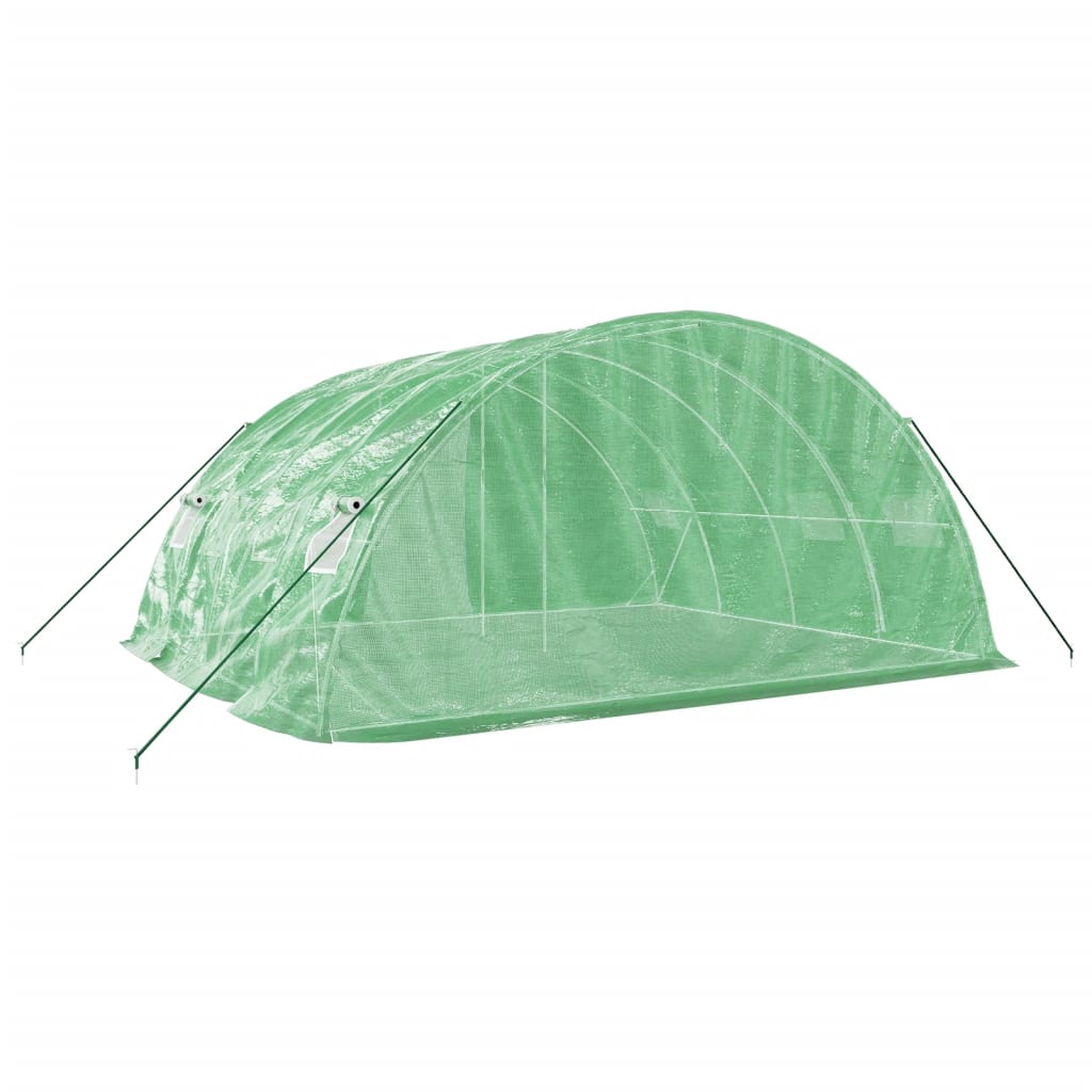 Greenhouse with Steel Frame Green 20 m? 5x4x2.3 m