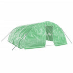 Greenhouse with Steel Frame Green 30 m? 6x5x2.3 m