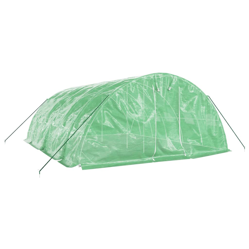 Greenhouse with Steel Frame Green 30 m? 6x5x2.3 m