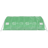 Greenhouse with Steel Frame Green 30 m? 6x5x2.3 m