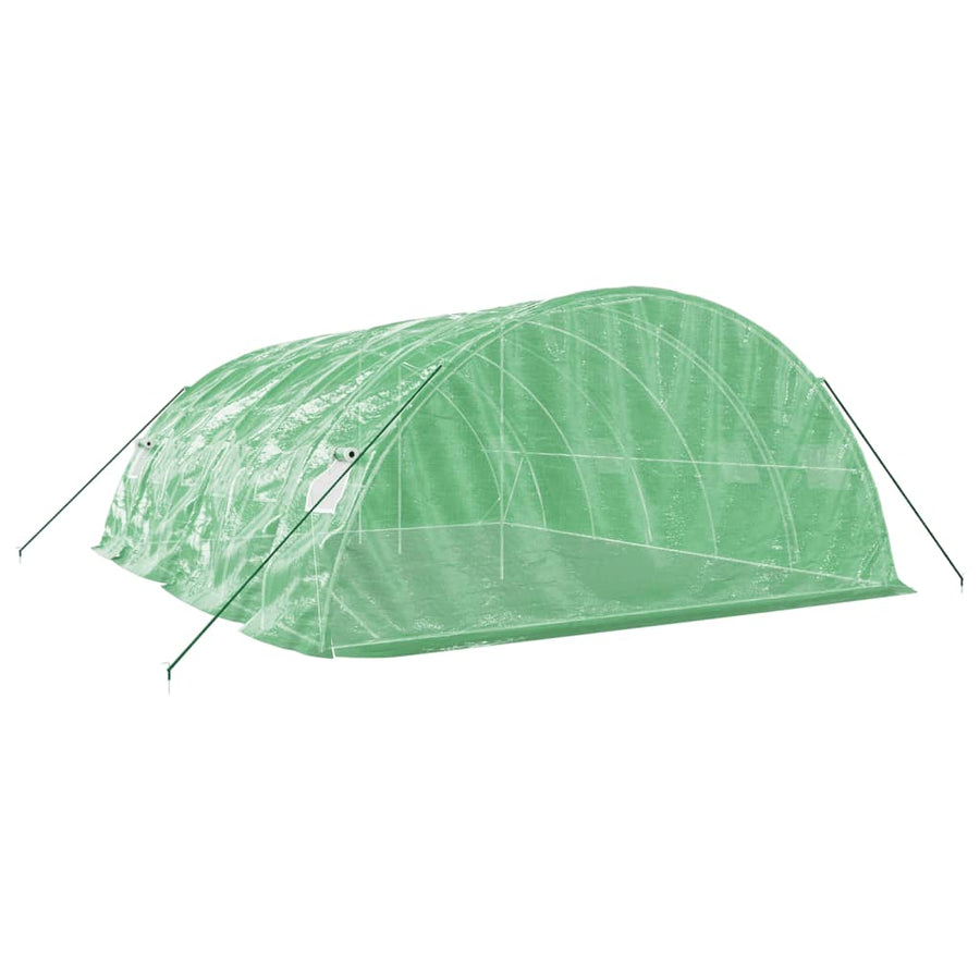 Greenhouse with Steel Frame Green 30 m? 6x5x2.3 m
