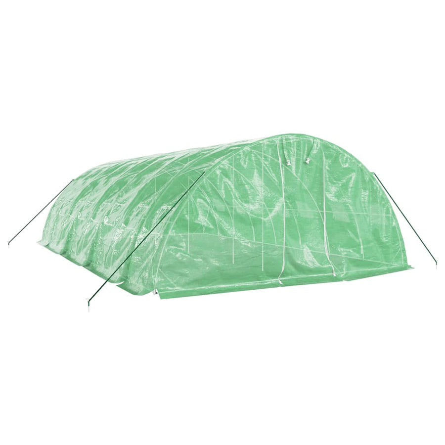 Greenhouse with Steel Frame Green 40 m? 8x5x2.3 m