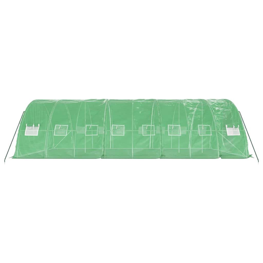 Greenhouse with Steel Frame Green 40 m? 8x5x2.3 m