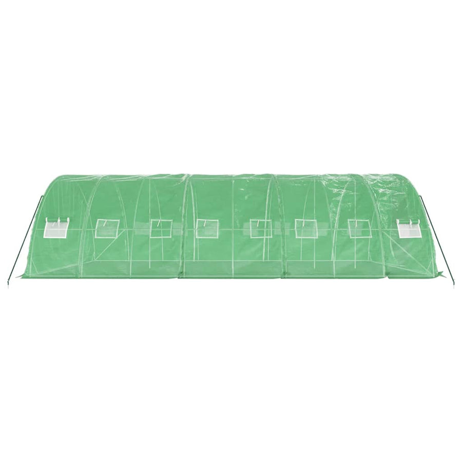 Greenhouse with Steel Frame Green 40 m? 8x5x2.3 m