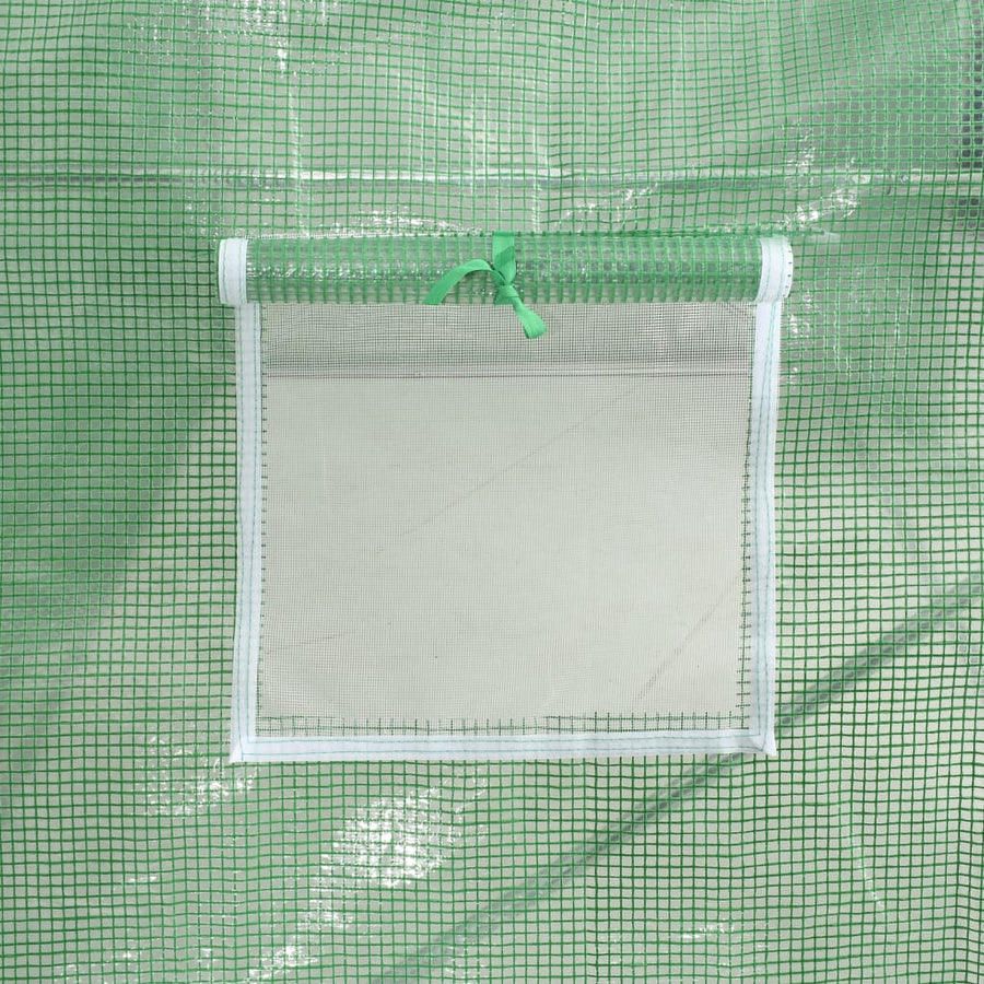 Greenhouse with Steel Frame Green 40 m? 8x5x2.3 m