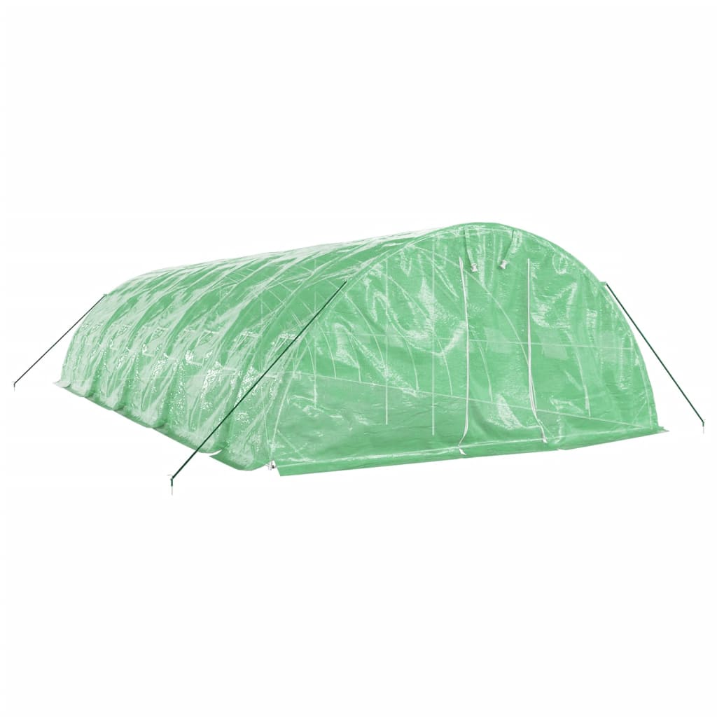 Greenhouse with Steel Frame Green 50 m? 10x5x2.3 m