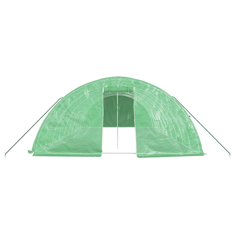 Greenhouse with Steel Frame Green 50 m? 10x5x2.3 m