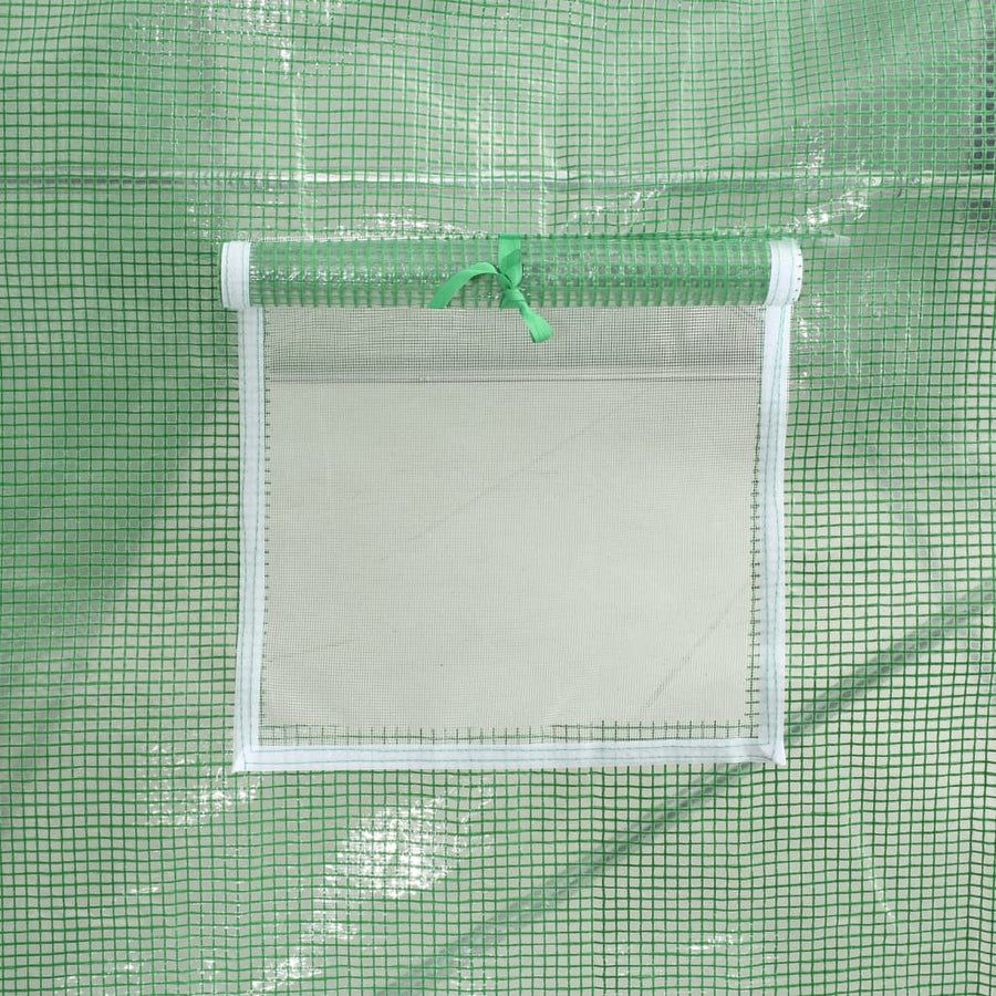 Greenhouse with Steel Frame Green 50 m? 10x5x2.3 m
