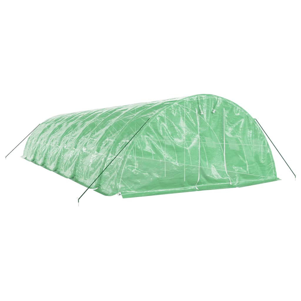 Greenhouse with Steel Frame Green 60 m? 12x5x2.3 m