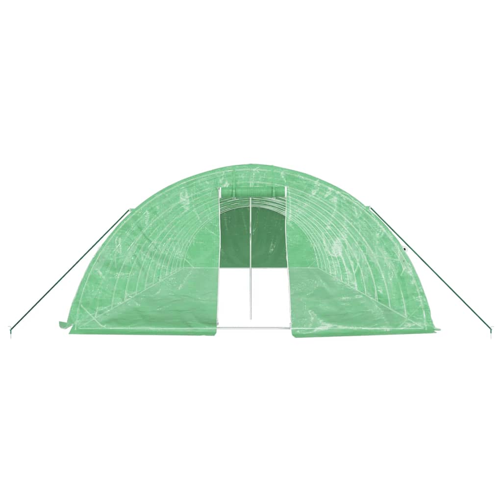 Greenhouse with Steel Frame Green 60 m? 12x5x2.3 m