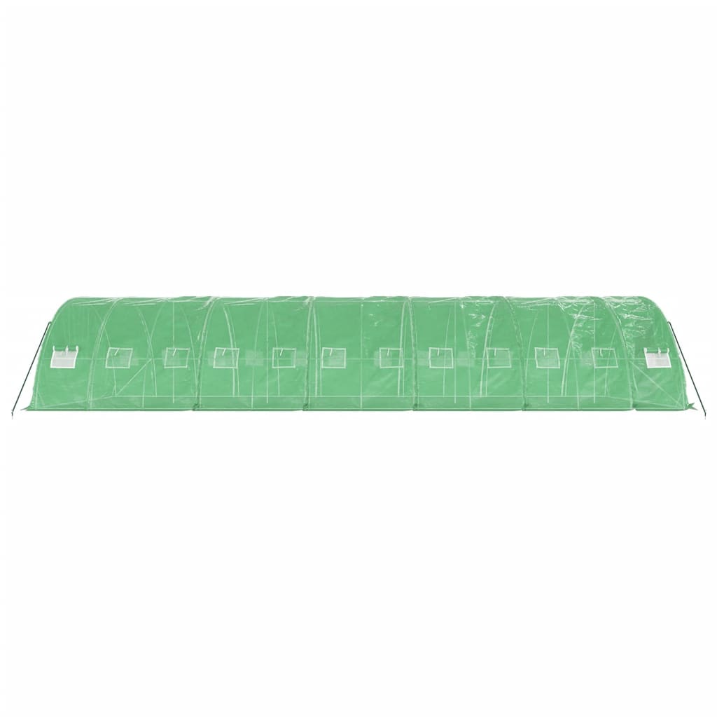 Greenhouse with Steel Frame Green 60 m? 12x5x2.3 m
