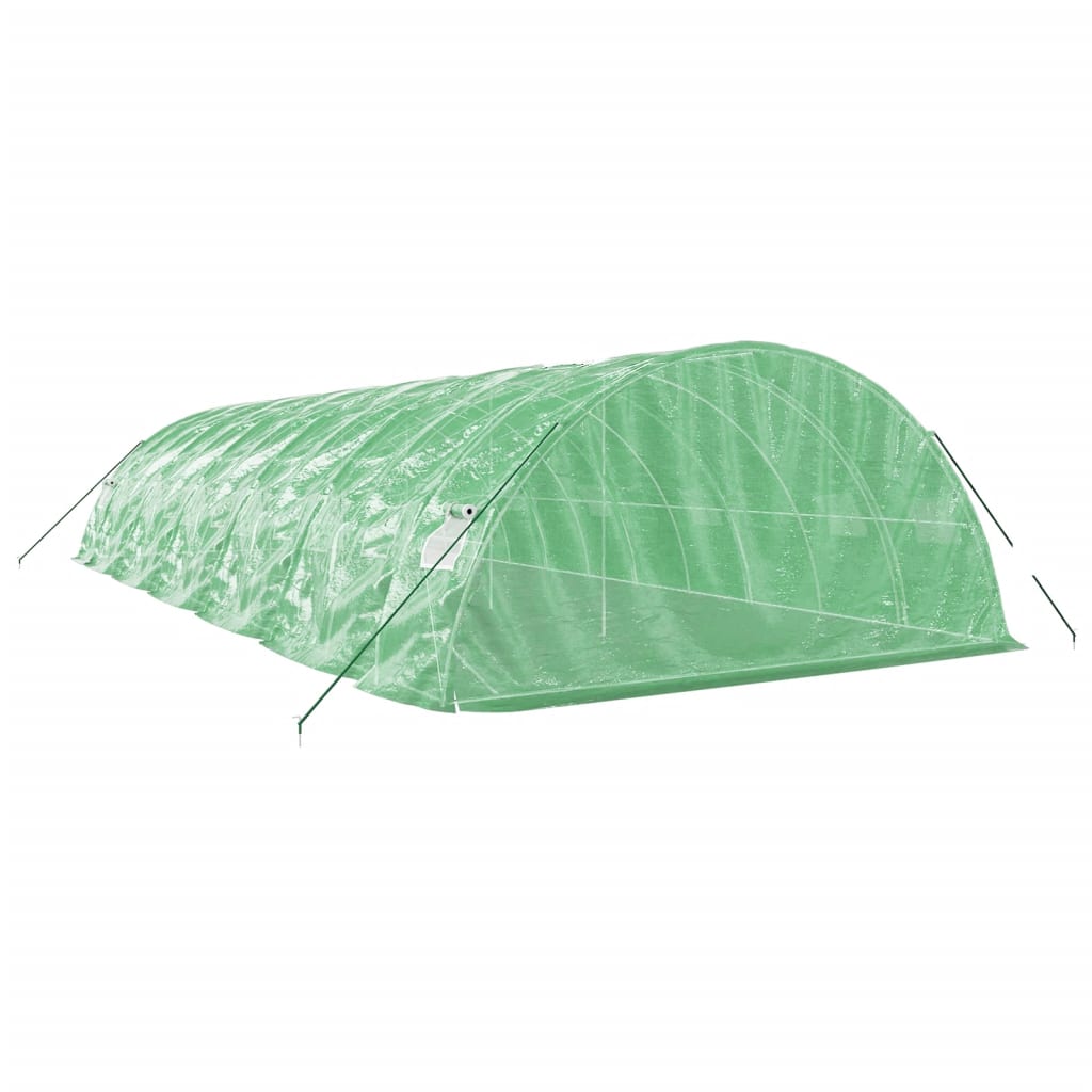 Greenhouse with Steel Frame Green 60 m? 12x5x2.3 m