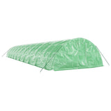 Greenhouse with Steel Frame Green 100 m² 20x5x2.3 m - Side View